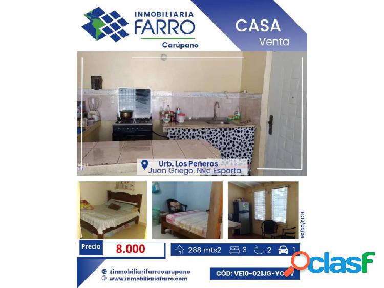 SE VENDE BONITA CASA EN URBANIZACIÓN LOS PEÑEROS