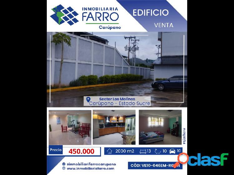 SE VENDE EDIFICO EN EL SECTOR LOS MOLINOS VE10-046LM-RGON