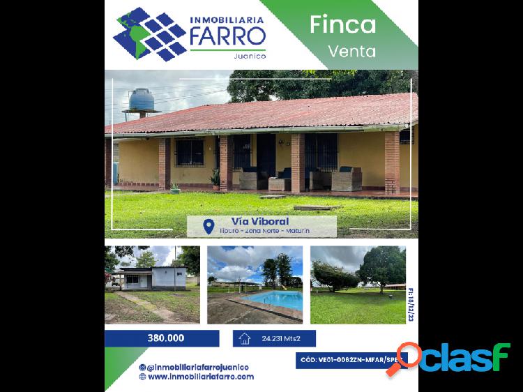 SE VENDE FINCA VIA VIBORAL - ZONA NORTE