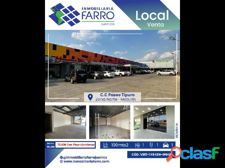 SE VENDE LOCAL C.C PASEO TIPURO VE01-1464ZN-WGON