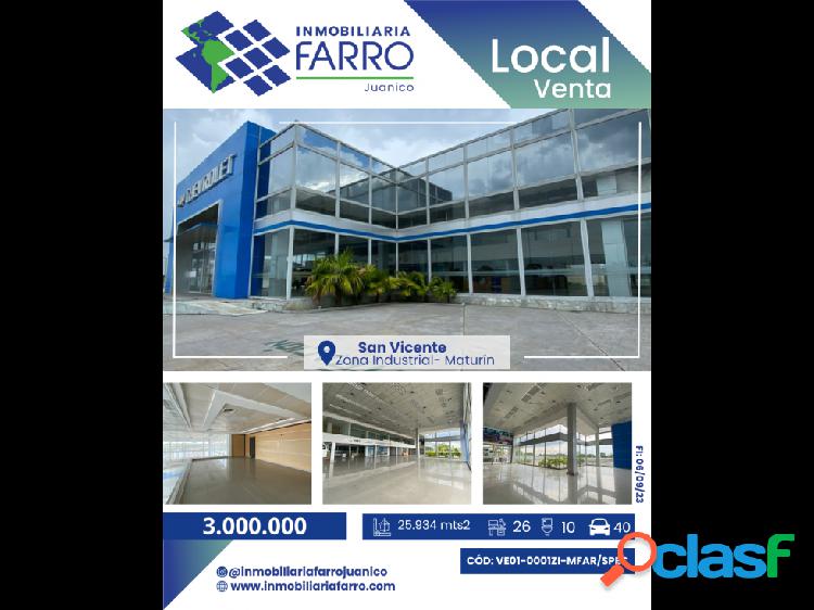 SE VENDE LOCAL EN SAN VICENTE ZONA INDUSTRIAL