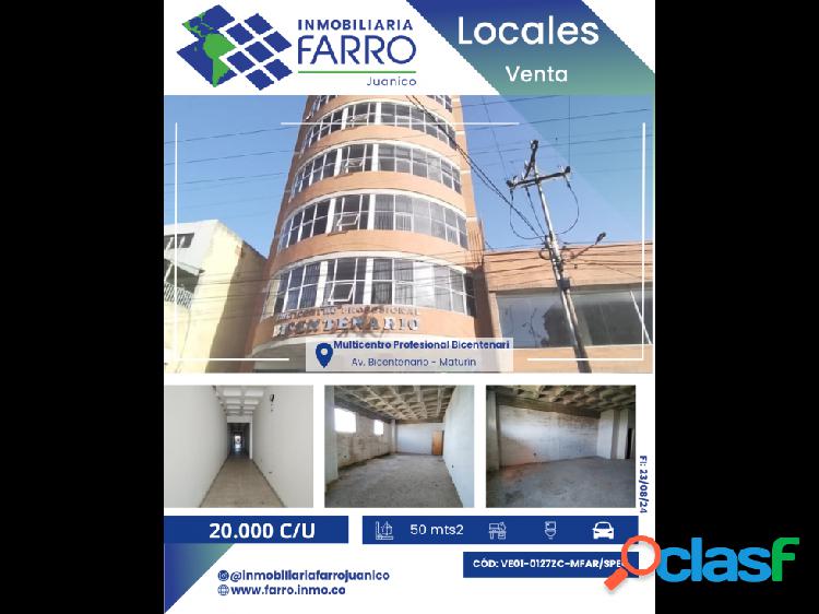 SE VENDE LOCALES AV.BICENTENARIO VE01-0126ZC-MFAR/SPEC