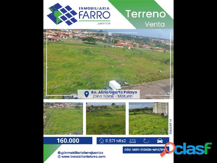 SE VENDE TERRENO EN AV.ALIRIO UGARTE PELAYO