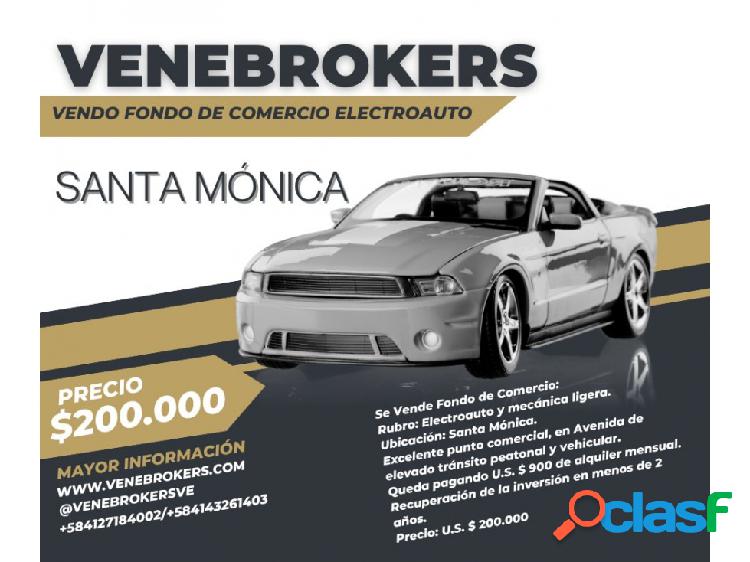 Se Vende Fondo de Comercio: Rubro: Electroauto y mecánica