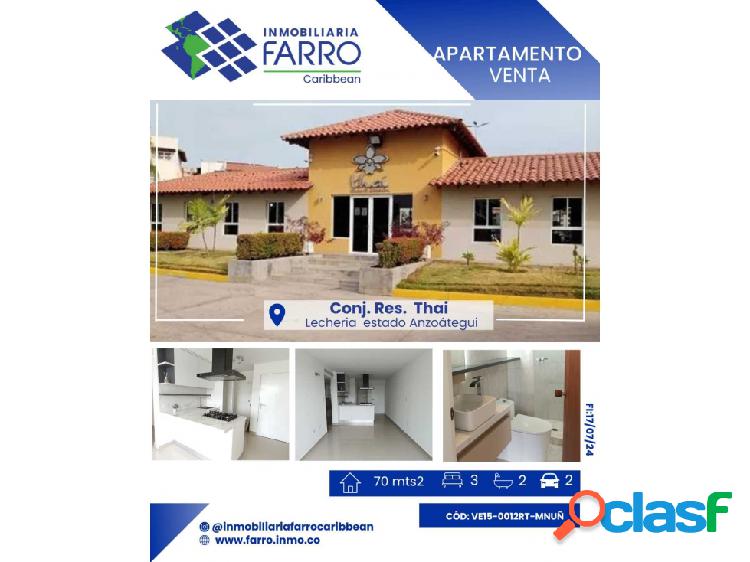 VENTA APARTAMENTO THAI LECHERÍA VE15-0012RT-MNUÑ