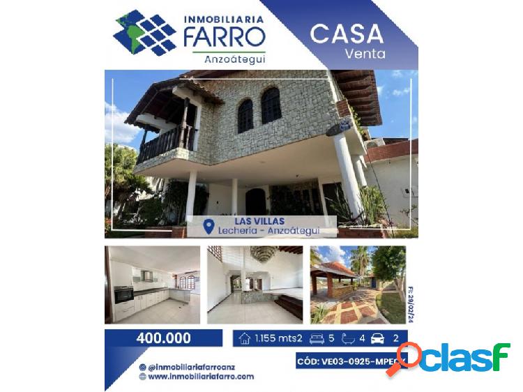 VENTA CASA EN LAS VILLAS - VE03-0925-MPEC