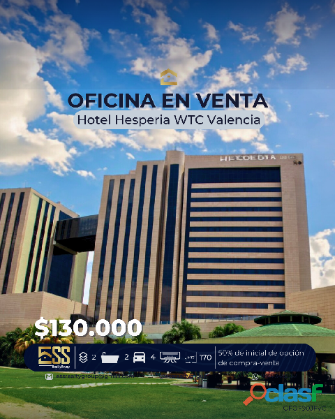 Oficina en Venta en el Hotel Hesperia WTC Valencia