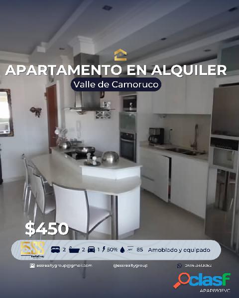 Apartamento en Alquiler en Valle de Camoruco