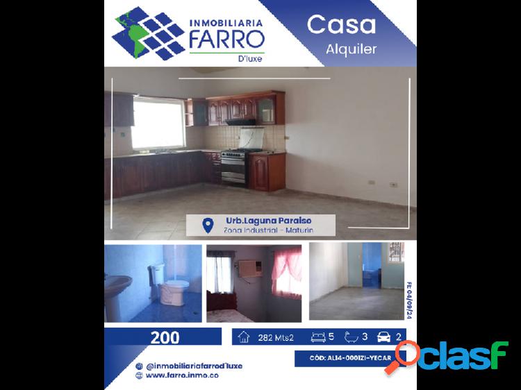 SE VENDE CASA EN URB.LAS CAROLINAS VE14-0002ZI-AJIM