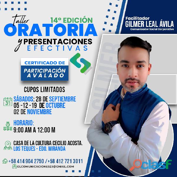 Taller Oratoria y Presentaciones Efectivas