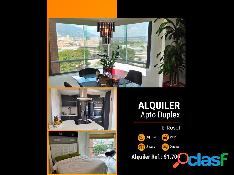 Alquilo apartamento duplex 70m2 El Rosal 5921