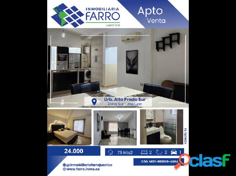 SE VENDE APARTAMENTO EN URB. ALTO PRADO SUR VE01-0008ZS-ABRA