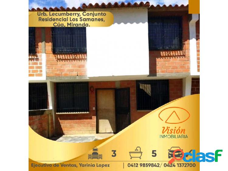 Urb. Lecumberry, Conjunto Residencial Los Samanes, Cúa,