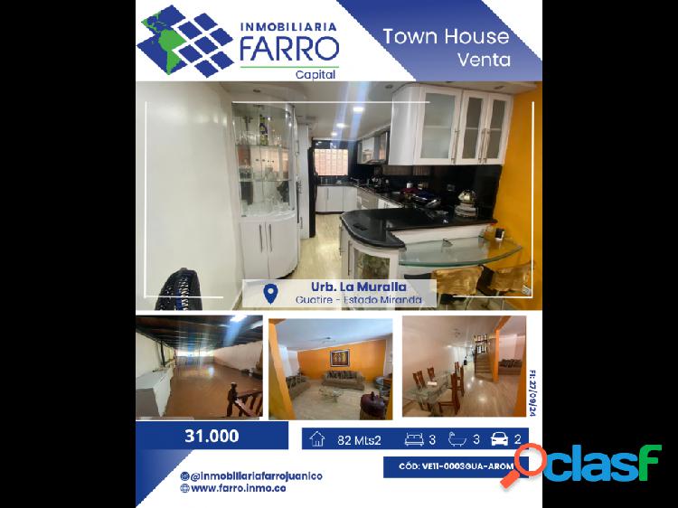 SE VENDE TOWN HOUSE EN GUATIRE EDO MIRANDA VE11-0003GUA-AROM