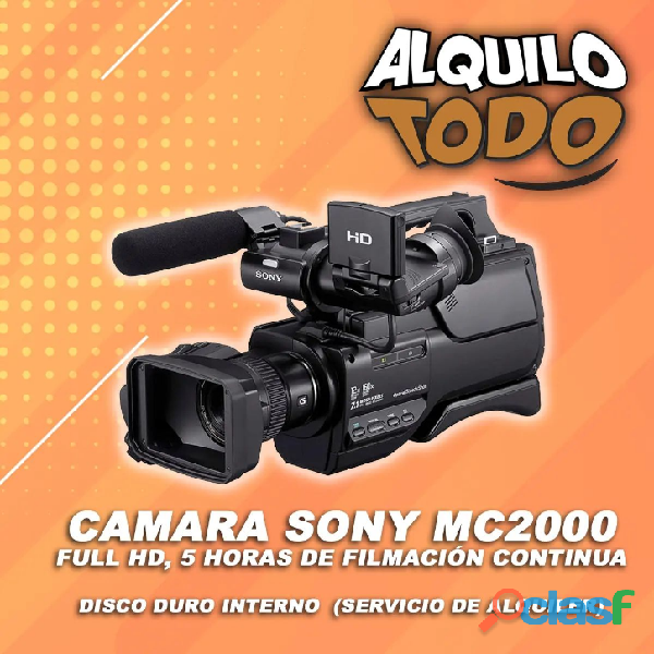 ALQUILER DE CAMARA DE VIDEO HD