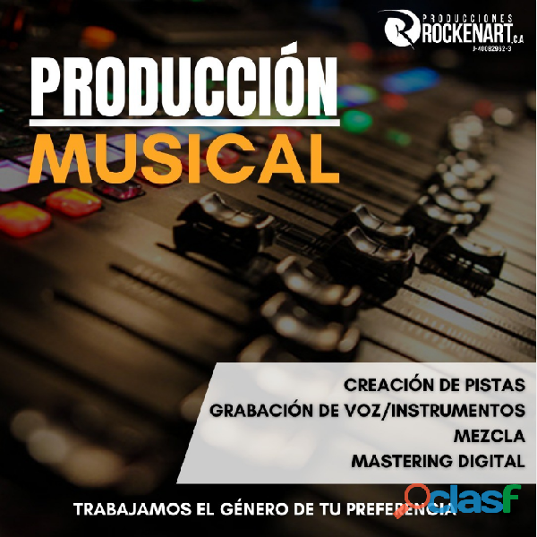 PRODUCCION PROFESIONAL PARA MUSICOS/CANTANTES