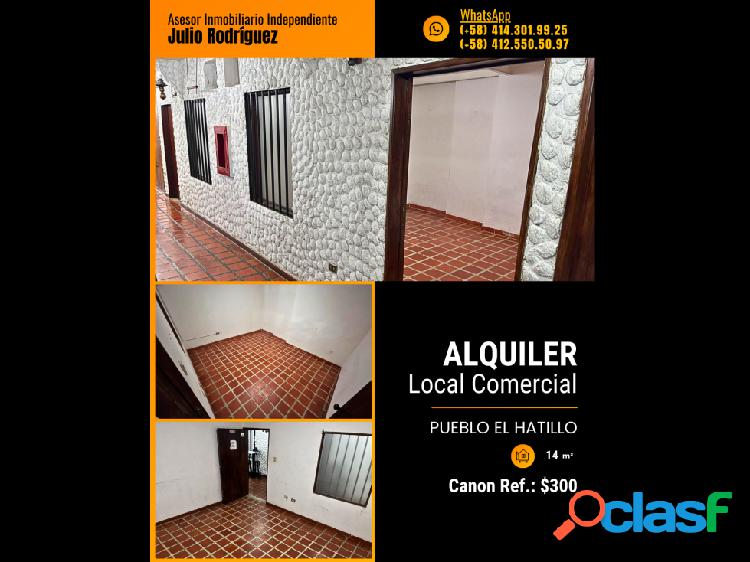 Alquilo local comercial 14m2 Pueblo El Hatillo 8138