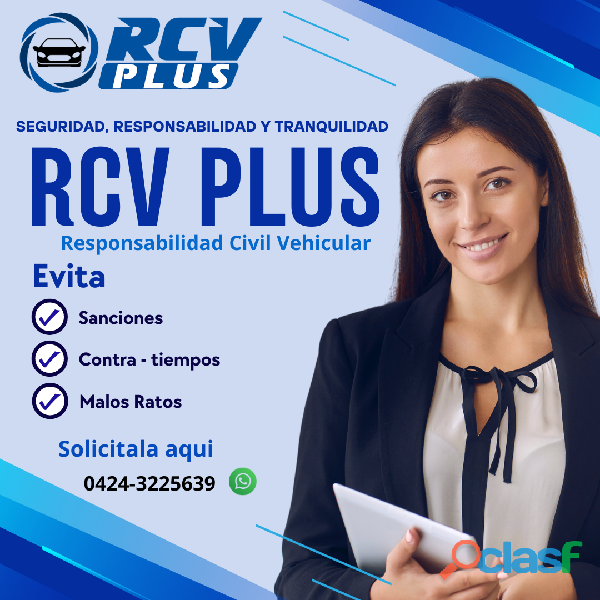 RCV PLUS Responsabilidad Civil Vehicular